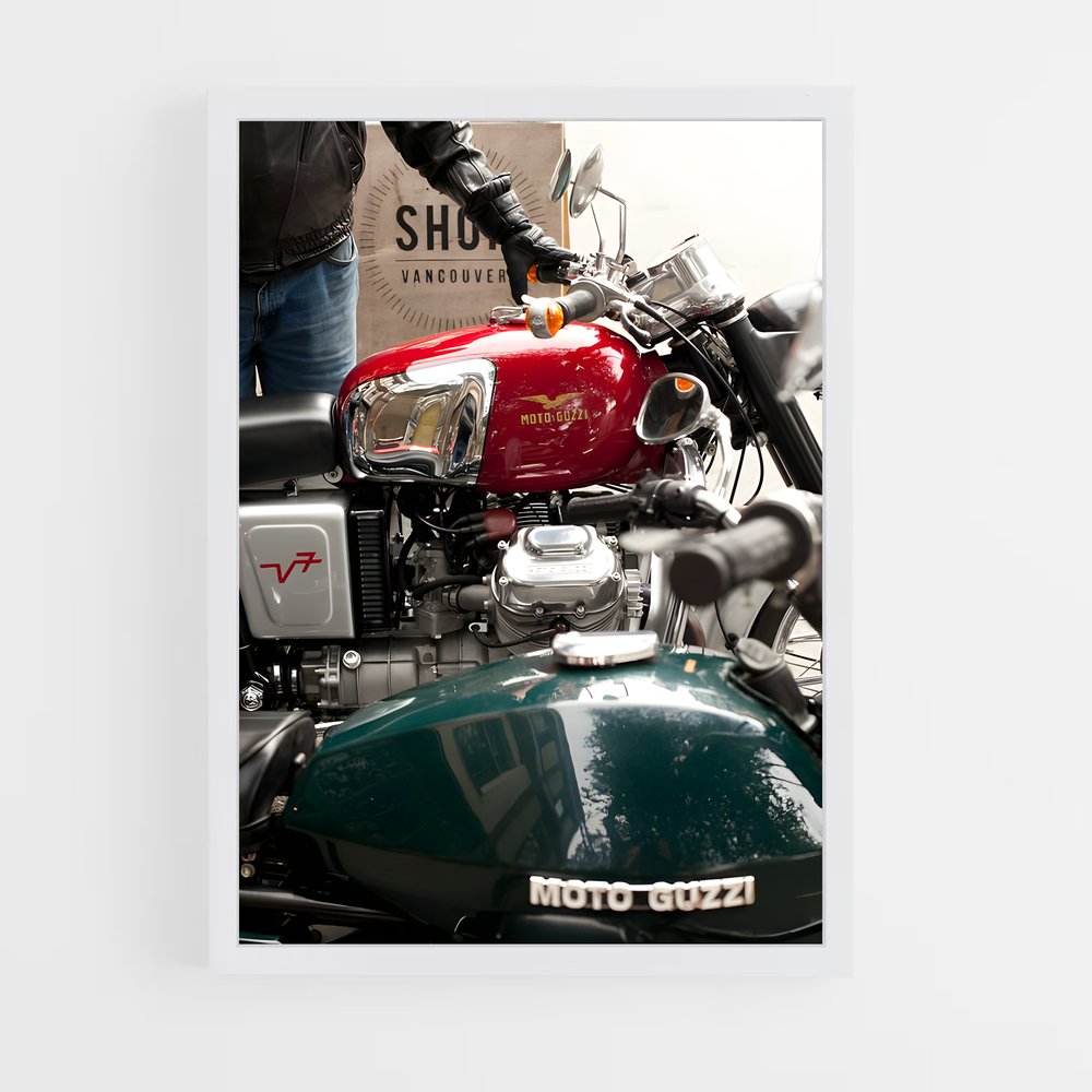Poster Élégance Moto Guzzi (vue 3)